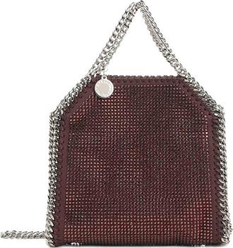 Stella McCartney Falabella tote bag with rhinestones
