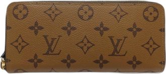Louis Vuitton Monogram Reverse Brown Canvas Long Wallet (Bi-Fold) (Pre-Owned)