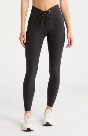YEAR OF OURS Football Full-Length Leggings in Heather Black at Nordstrom, Size X-Small