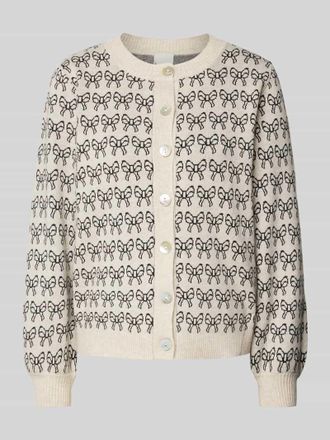 Ichi Strickjacke mit Knopfleiste Modell BRIELLE in Black, Gr&ouml;&szlig;e XS