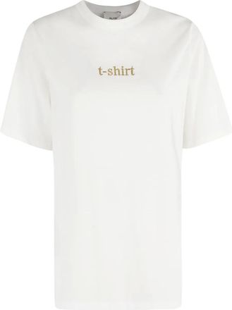 Alysi T-shirt con applicazione logo - Bianco