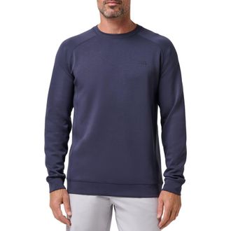 Travis Mathew Fibercloud Crewneck Sweatshirt in Total Eclipse at Nordstrom, Size Xx-Large