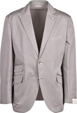 L.B.M. 1911 Blazer in katoen - Heren - Business blazers - Beige - 4XL - Katoen - Kostuums