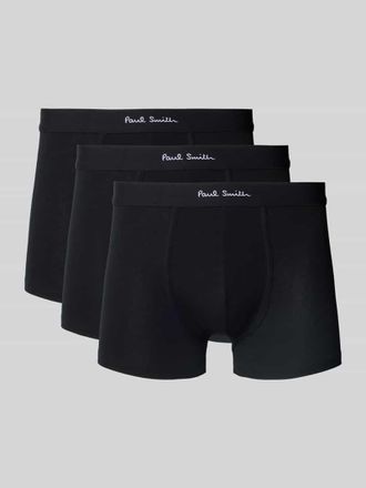 Paul Smith Trunks mit elastischem Logo-Bund im 3er-Pack in Black, Gr&ouml;&szlig;e S