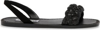 Steve Madden Platte sandalen - Dames - Sandalen - Zwart - 36 EU - Schoenen