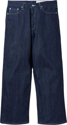 Neighborhood Jeans con cuciture a contrasto - Blu