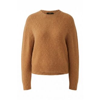 Oui Dames, Truien, Bruin, Maat: XL Wol