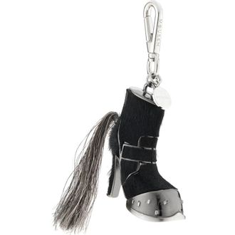 Alexander McQueen Hoof Boot Bag Charm in Black/Silver at Nordstrom