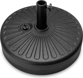 Best Choice Products Fillable Plastic Patio Umbrella Base Stand, Pole Holder w/ Adjustment Knob