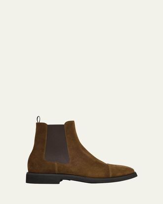 Tom Ford Mens Suede Chelsea Boots
