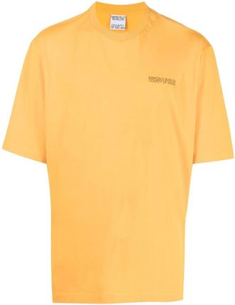 Marcelo Burlon Tempera Cross T-shirt - men - Cotton - M - Yellow
