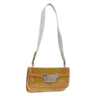 Prada Pre-owned Shoulder Bags, female, Yellow, Size: ONE SIZE Pre-owned Vintage Shoulder Bag