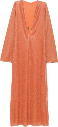 Os&eacute;ree Lurex-detail Cut-out Dress