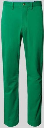 Polo Ralph Lauren Regular Fit Chino mit Knopf- und Reißverschluss in Gruen, Größe 32/34