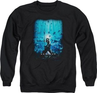 Gildan Aquaman Movie Poster Adult Crewneck Sweatshirt