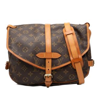 Louis Vuitton Pre-owned Womens Monogram Saumur 30 - Brown Textile - One Size