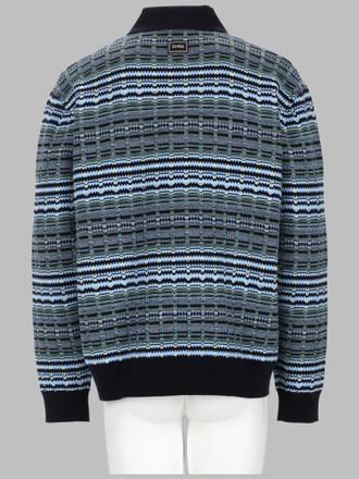 Dr&ocirc;le de Monsieur Cotton Knit Polo Shirt - Blue