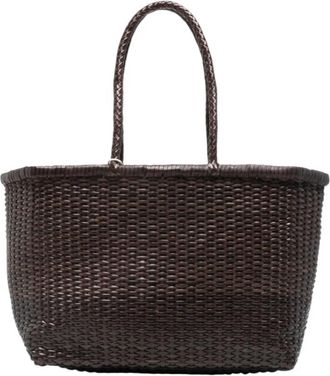 Dragon Diffusion B Weave Big Tote - Dames - Shoppers - Bruin - ONE Size - Leer - Tassen