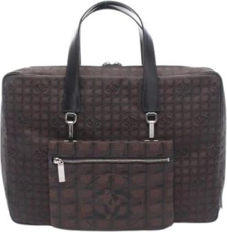 Chanel Pre-owned Handbags, female, Black, Size: ONE SIZE Pre-owned Travel Line Handbag