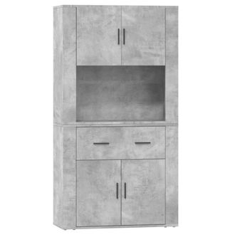 Berkfield Home Highboard Concrete Grey Engineered Wood