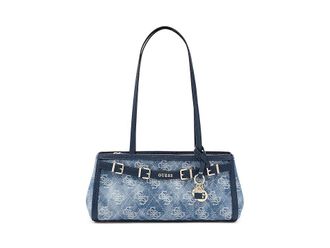 Guess Dovie Girlfriend Shoulder Satchel Shoulder Handbags Denim Logo