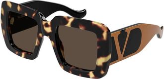 Valentino Vg 0056S Zonnebril - Dames - Zonnebrillen - Bruin - 51 MM - Accessoires
