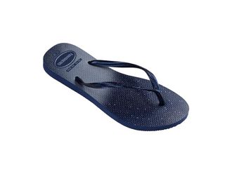Havaianas Slim Gloss Flip Flop Sandal Womens Shoes Navy/Navy : EU 41-42 (US Mens 9-10 - Womens 11-12) M, Synthetic