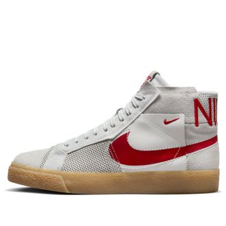 Nike SB Zoom Blazer Mid Deconstructed White University Red Gum FD5113-100