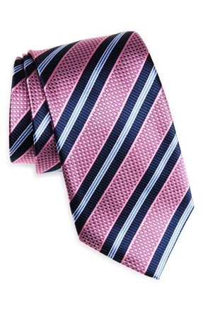 Nordstrom Stripe Silk Tie in Pink at Nordstrom