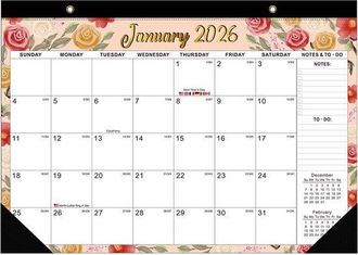 OEM Calendario De Pared 2026, De Enero De 2026 A 2027, Calendario De Cuenta Regresiva, Est&eacute;tica Moderna, Calendario De Pared En Ingl&eacute;s, 43 X 30 Cm