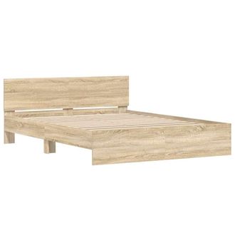 vidaXL Estructura De Cama Sonoma 152 X 203 Cm Madera De Ingenier&iacute;a Vidaxl