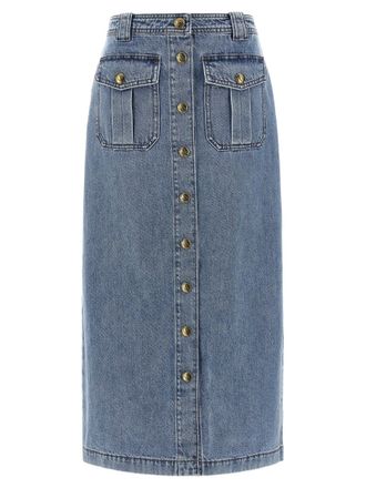 Zimmermann Cotton Midi Womens Skirt
