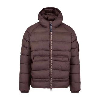 Aquascutum Veil-N Capuchon Puffer Jas - Heren - Jassen - Bruin - Maat: M Nylon