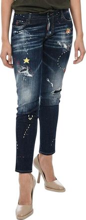 Dsquared2 Blue Skinny Mid Rise Jeans