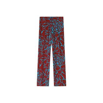 Dries Van Noten Dames, Broeken, Rood, Maat: XS Viscose