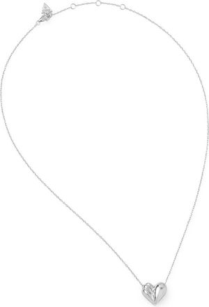 Guess Co Collana con pendente a cuore - Argento