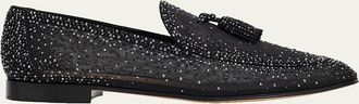 Gianvito Rossi Organza Crystal Loafers