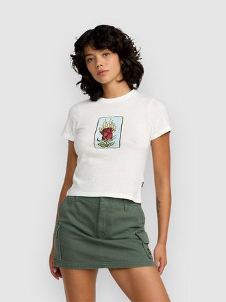 Rvca Spanky Loteria 411 T-Shirt weiss