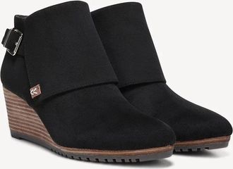 Dr. Scholls Create F9749F1001 Boots Black Wedge Heel Bootie HAWK646