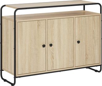 vidaXL Aparador Roble Sonoma 102 X 35 X 75 Cm Madera De Ingenier&iacute;a Vidaxl