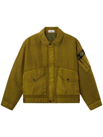 Stone Island Textured Cropped Boxy Blazer