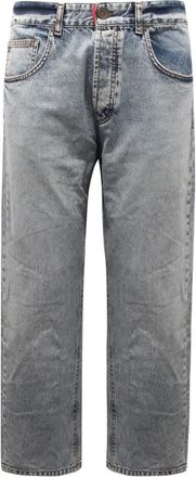 Ga&euml;lle Paris Rechte Denim Broek Made in Italy - Heren - Regular Fit Jeans - Blauw - W30 - Denim - Jeans