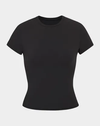 SKIMS Fits Everybody Short-Sleeve Crewneck T-Shirt
