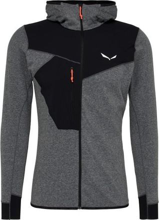 Salewa Puez 2 Dry L/S Hood Full-Zip Tee Fleecejacke f&uuml;r Herren | grau