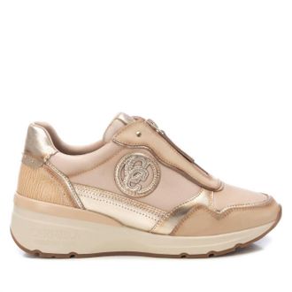 Xti Womens Leather Sneakers In Ice