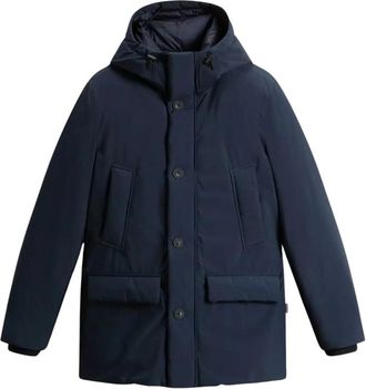 Woolrich Cloud Series Parka - Dames - Gewatteerde jassen - Blauw - L - Polyester - Jassen