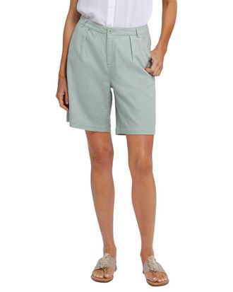 NYDJ Nydj Relaxed Linen-Blend Tomatillo Short
