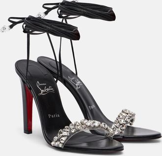 Christian Louboutin Fanny Jolly embellished leather sandals