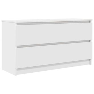 Berkfield Home TV Cabinet White 100x35x54 cm Engineered Wood | Size: 100 x 35 x 54 cm