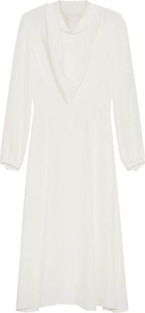Adam Lippes Blythe silk crepe midi dress - women - Silk - 4 - White